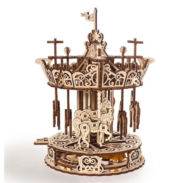 Ugears 3D Wooden Puzzle Carousel Main Image