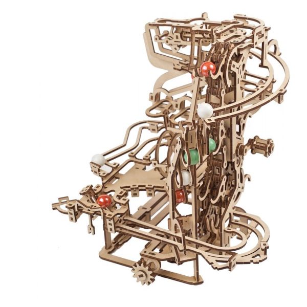 Ugears 3D Wooden Puzzle Marble Run Chain Hoist Additional Image 2