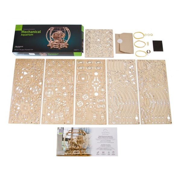 Ugears 3D Wooden Puzzle Mechanical Aquarium Additional Image 8