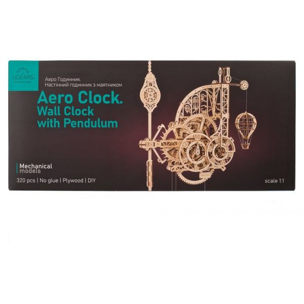 Ugears 3D Wooden Puzzle Aero Clock Additional Image 7