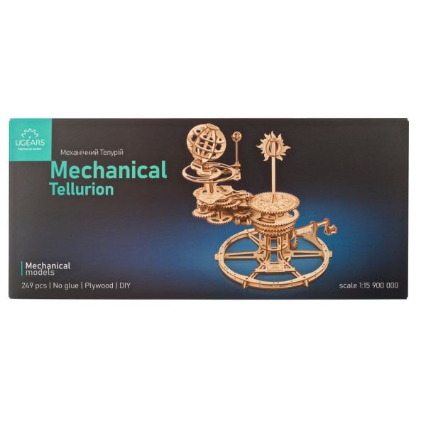 Ugears 3D Wooden Puzzle Mechanical Tellurion Additional Image 6