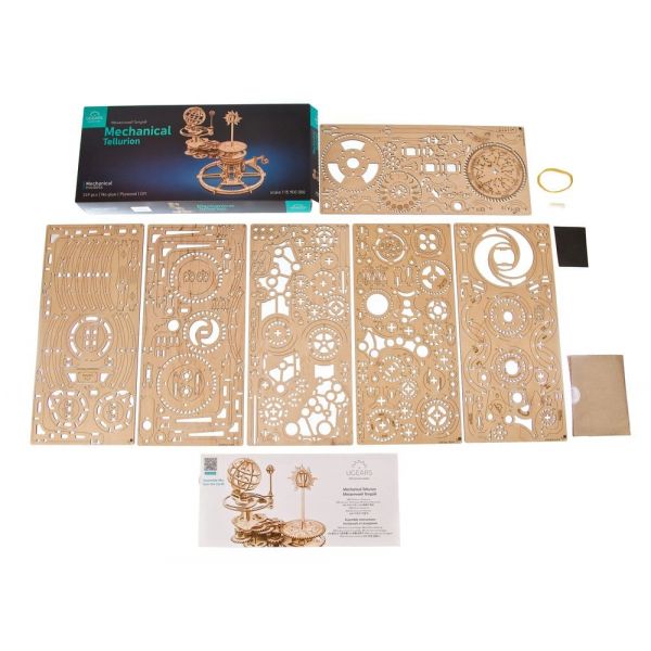 Ugears 3D Wooden Puzzle Mechanical Tellurion Additional Image 8