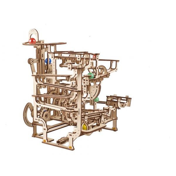 Ugears 3D Wooden Puzzle Marble Run Tiered Hoist Additional Image 2