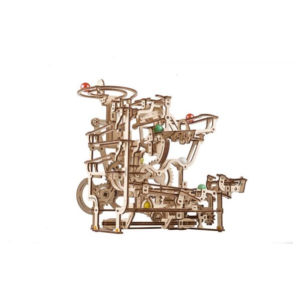 Ugears 3D Wooden Puzzle Marble Run Tiered Hoist Additional Image 3