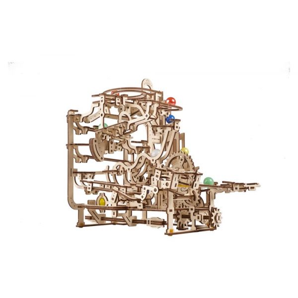 Ugears 3D Wooden Puzzle Marble Run Tiered Hoist Additional Image 5