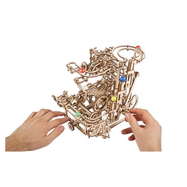 Ugears 3D Wooden Puzzle Marble Run Tiered Hoist Additional Image 8