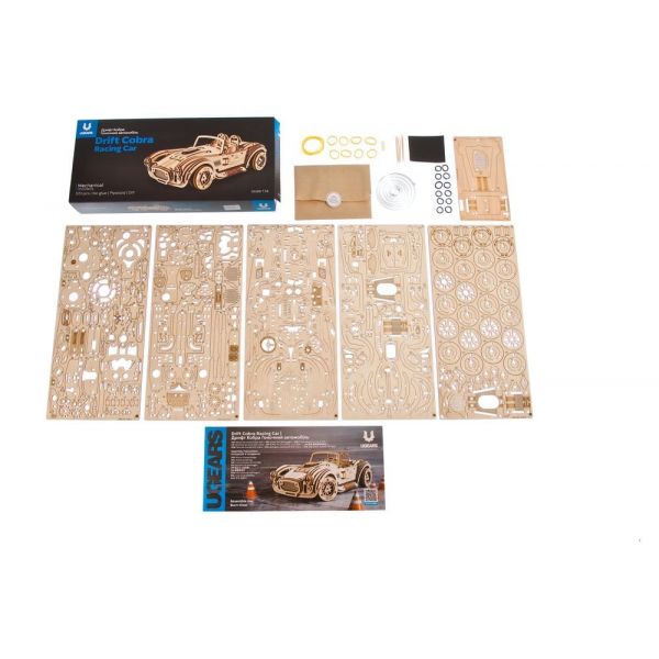 Ugears 3D Wooden Puzzle Drift Cobra Racing Car Additional Image 8
