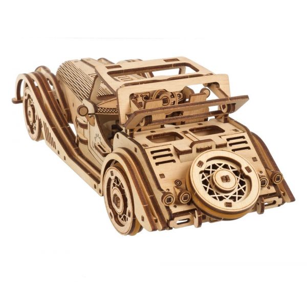Ugears 3D Wooden Puzzle Sports Car Rapid Mouse Additional Image 2