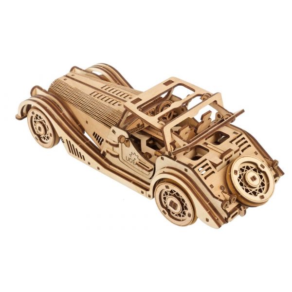 Ugears 3D Wooden Puzzle Sports Car Rapid Mouse Additional Image 3