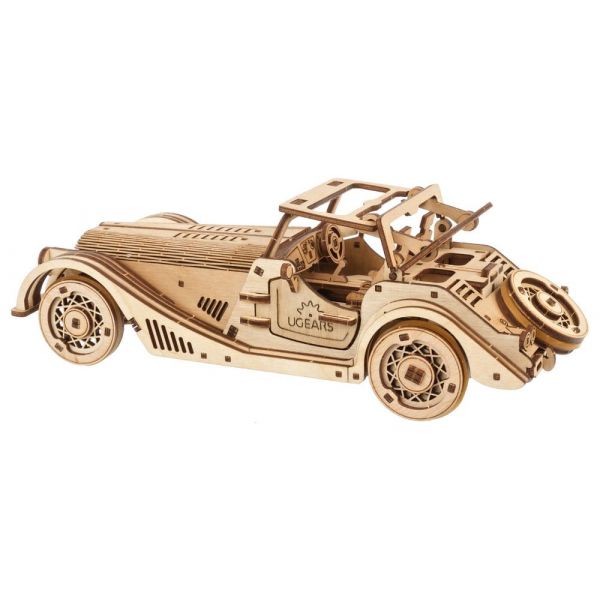 Ugears 3D Wooden Puzzle Sports Car Rapid Mouse Additional Image 4