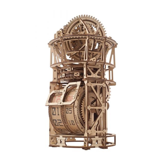 Ugears 3D Wooden Puzzle Sky Watcher Tourbillon Table Clock Additional Image 1