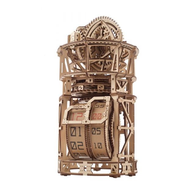 Ugears 3D Wooden Puzzle Sky Watcher Tourbillon Table Clock Additional Image 3