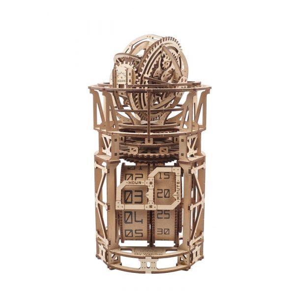 Ugears 3D Wooden Puzzle Sky Watcher Tourbillon Table Clock Additional Image 5