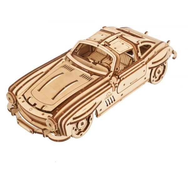 Ugears 3D Wooden Puzzle Winged Sports Coupe Additional Image 4