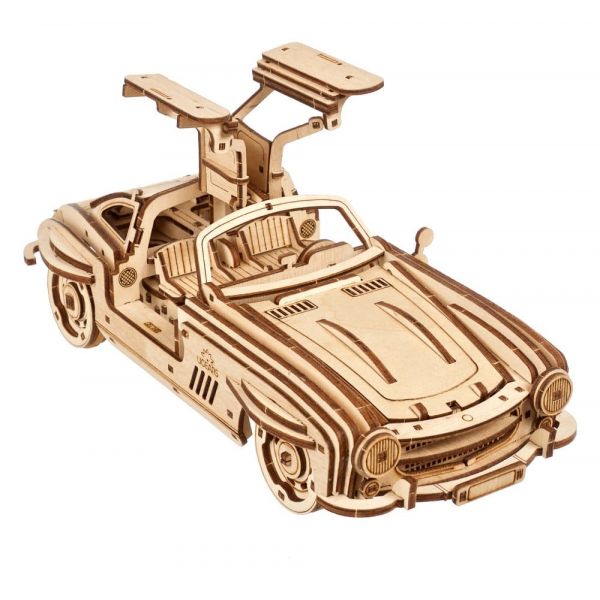 Ugears 3D Wooden Puzzle Winged Sports Coupe Additional Image 6