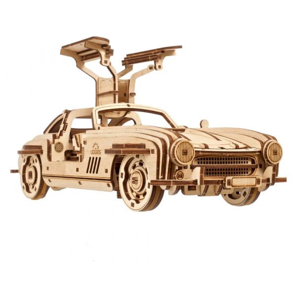 Ugears 3D Wooden Puzzle Winged Sports Coupe Additional Image 7