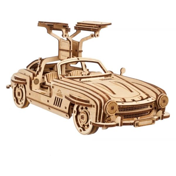 Ugears 3D Wooden Puzzle Winged Sports Coupe Main Image