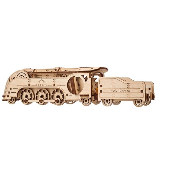 Ugears 3D Wooden Puzzle Mini Locomotive Additional Image 2