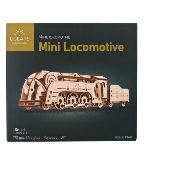 Ugears 3D Wooden Puzzle Mini Locomotive Additional Image 6