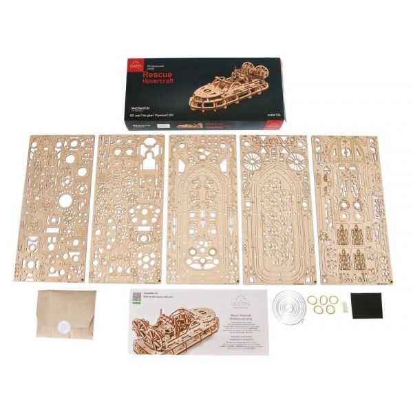 Ugears 3D Wooden Puzzle Rescue Hovercraft Additional Image 8