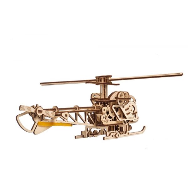 Ugears 3D Wooden Puzzle Mini Helicopter Additional Image 1