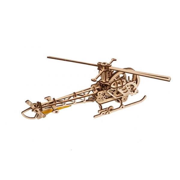 Ugears 3D Wooden Puzzle Mini Helicopter Additional Image 2