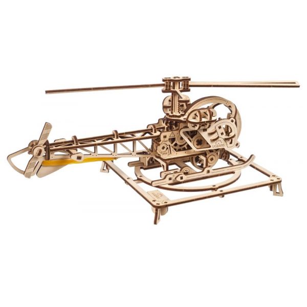 Ugears 3D Wooden Puzzle Mini Helicopter Additional Image 4