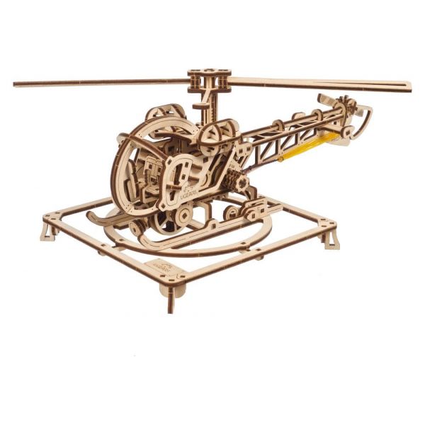 Ugears 3D Wooden Puzzle Mini Helicopter Additional Image 5