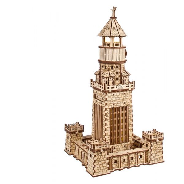 Ugears 3D Wooden Puzzle Lighthouse of Alexandria Additional Image 1