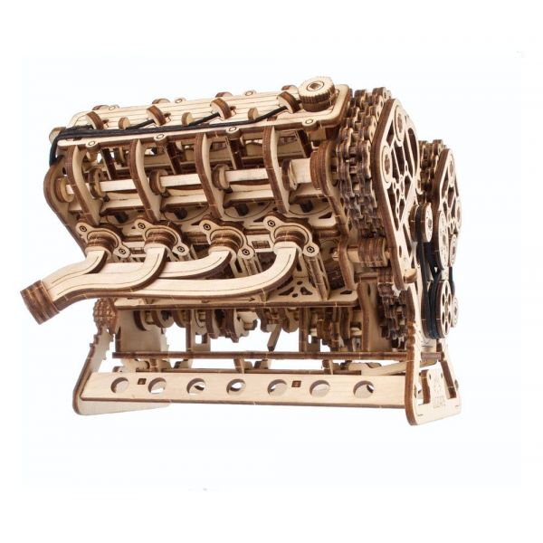 Ugears 3D Wooden Puzzle V8 Engine Additional Image 5