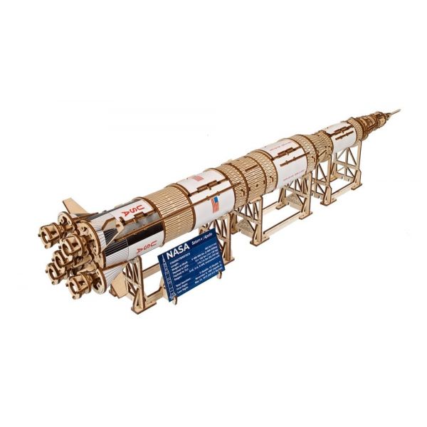 NASA 3D Wooden Puzzle Saturn V Main Image