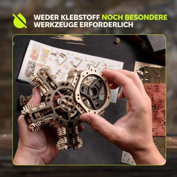 Ugears 3D Wooden Model Kit R-5 Aircraft Engine 25 cm Additional Image 3