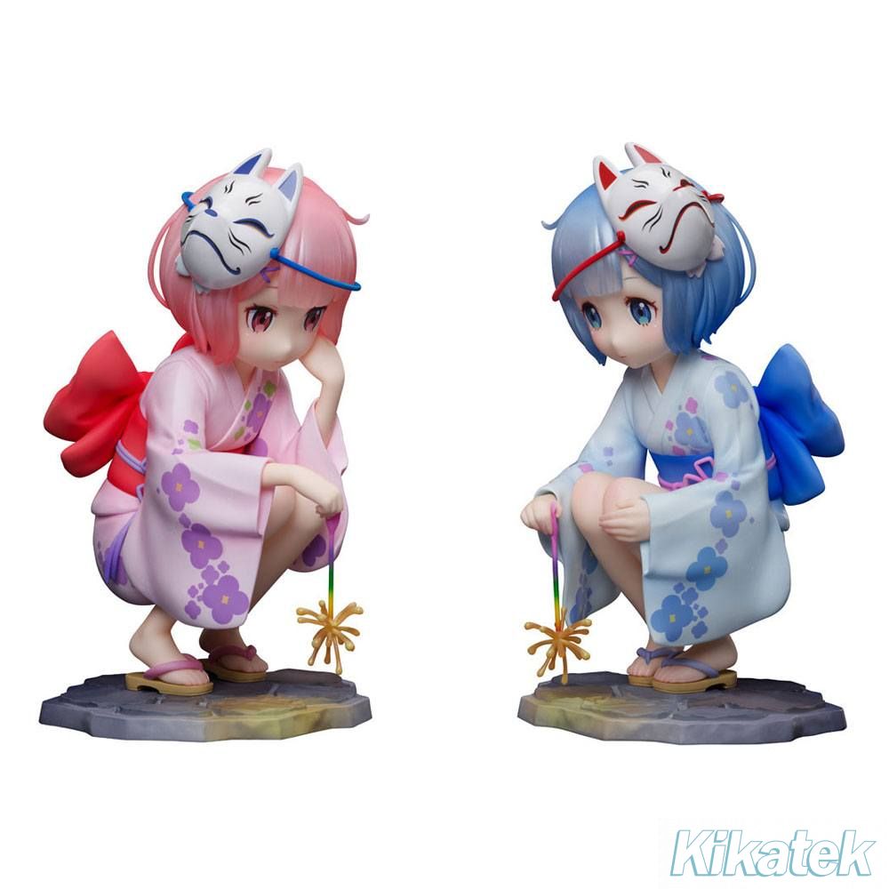 Rem & Ram Childhood Summer Memories 1/7 Scale Statue Set (ReZERO
