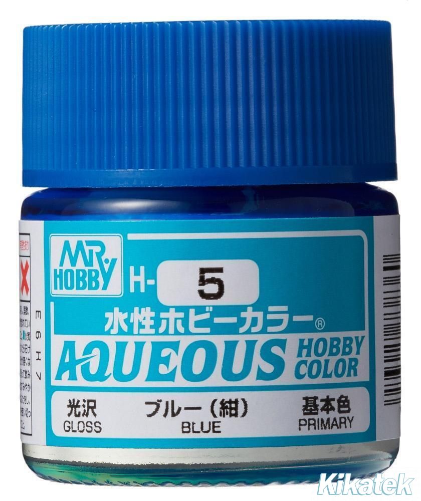 Mr Hobby Aqueous Hobby Color H-005 Blue Gloss 10ml: Kikatek UK