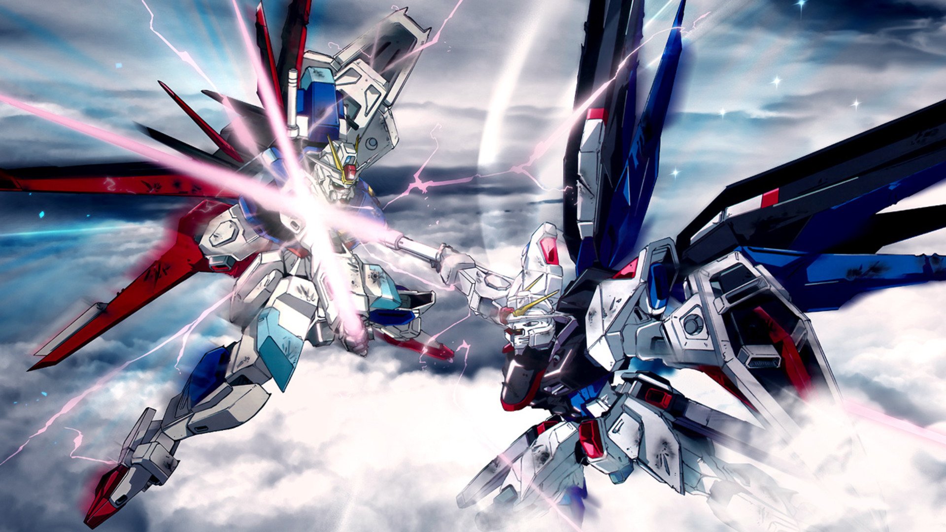 Force Impulse Gundam vs Freedom Gundam