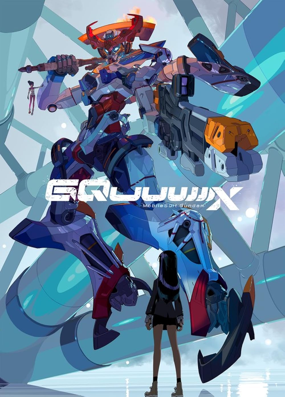 Key art from Mobile Suit Gundam GQuuuuuuX featuring the titular mobile suit