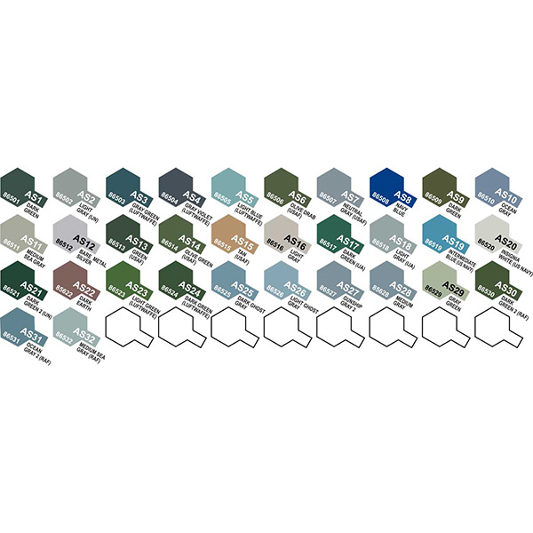 Tamiya AS-Series Color Chart Additional Image 3