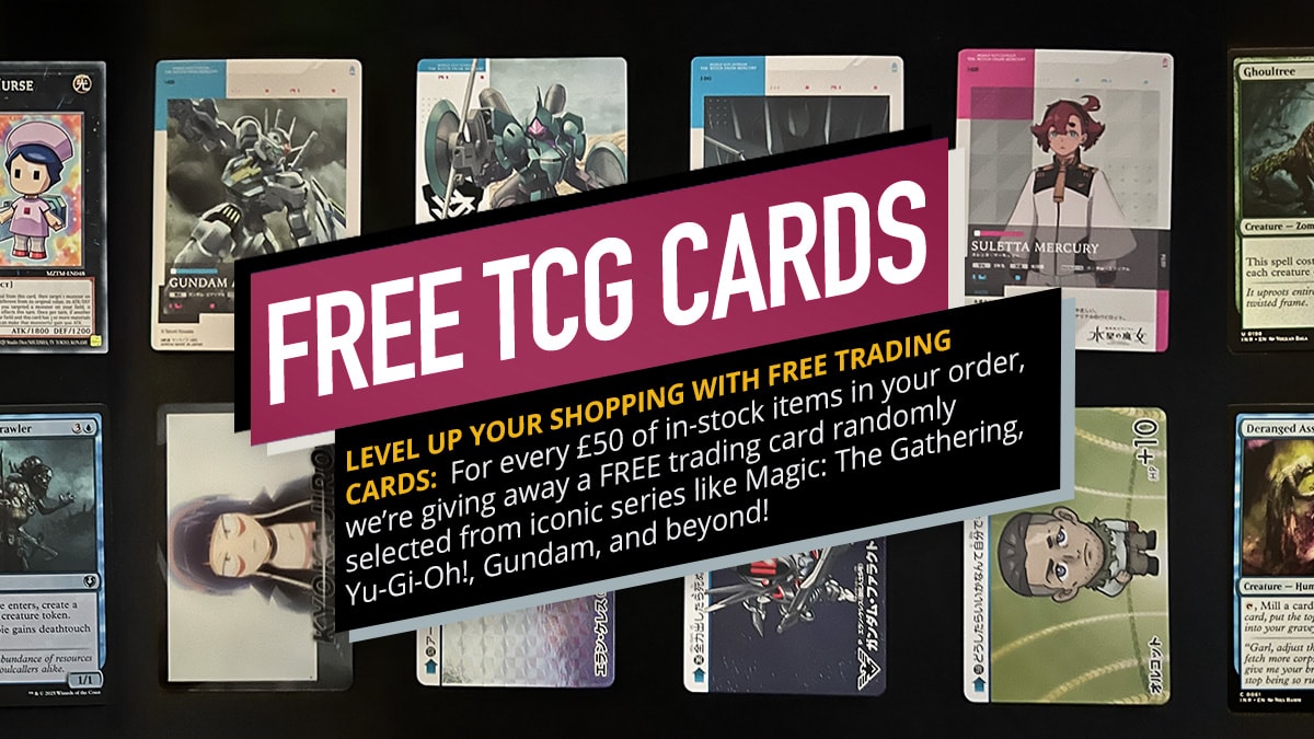 FREE Trading Card for Every £50 of In-Stock Items Ordered