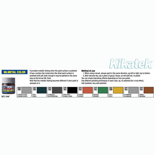 Mr Metal Color Chart Image