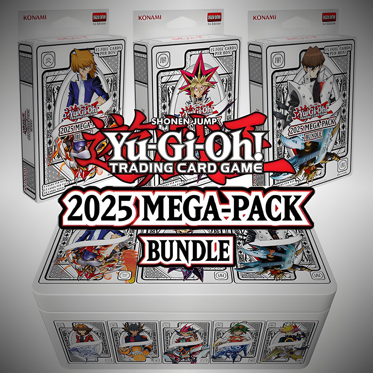 Promotional Banner for Yu-Gi-Oh! 2025 Mega-Pack Bundle now available